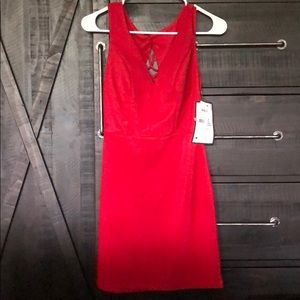 red bodycon dress